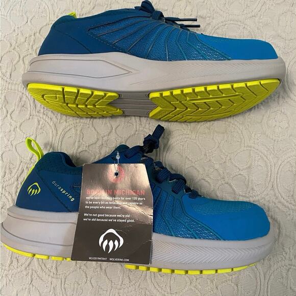 Wolverine Womens Bolt Durashock Blue Work Safety Slip Resistant Shoes Size 7.5 W - Picture 2 of 10